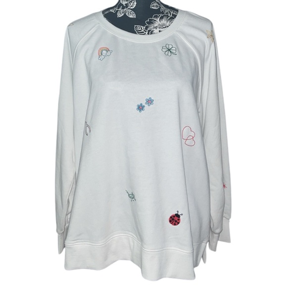 Jane + Delaney Embroidered Sweatshirt - Picture 1 of 6
